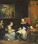 Eugene Delacroix Milton diktiert seinen Tochtern das oil painting reproduction